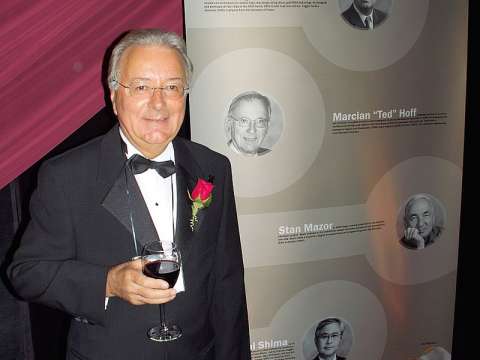 Faggin at the Computer History Museum's 2009 Fellows Award event