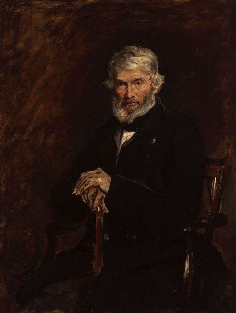 Carlyle painted by John Everett Millais.