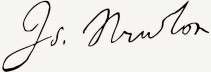 Isaac Newton Signature