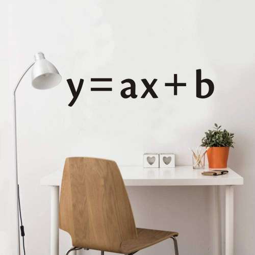 Y= ax+b Wall Sticker