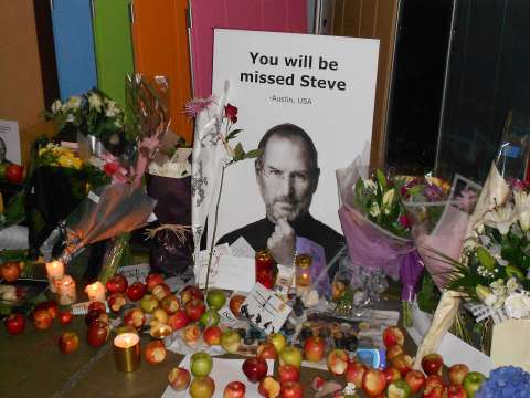 A memorial to Steve Jobs
