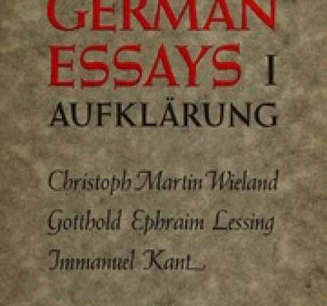 No_Favorite share  flag texts German essays I: Aufklärung; Wieland, Lessing, Kant