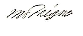 Michel de Montaigne Signature