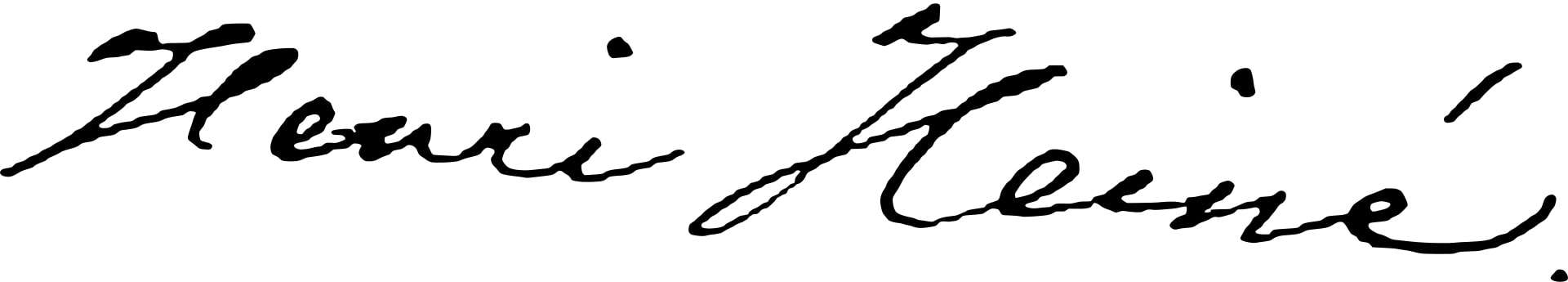 Heinrich Heine Signature