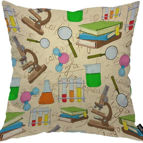 Chemistry Throw Pillow Cover