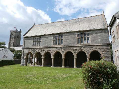 Old Grammar School, Plympton, founded 1658, built 1664, attended by Joshua Reynolds whose father was headmaster