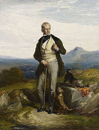 Sir Walter Scott, novelist and poet – painted by Sir William Allan