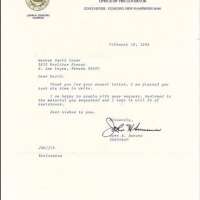 John H. Sununu - Typed Letter Signed