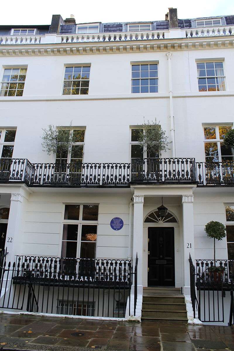 Guizot's house whilst Ambassador in London, 21 Pelham Crescent, London SW7