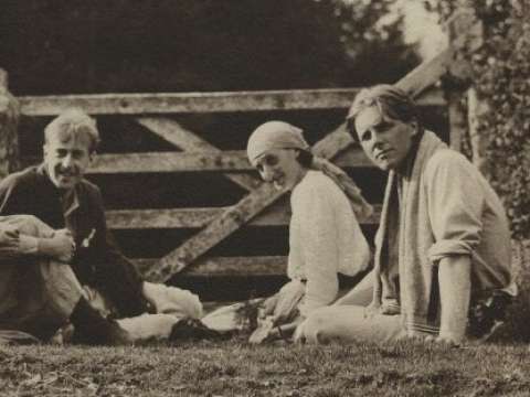 Noël Olivier; Maitland Radford; Virginia Stephen; Rupert Brooke camping on Dartmoor August 1911