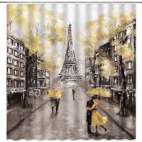 Oil Painting Paris Shower Curtain
