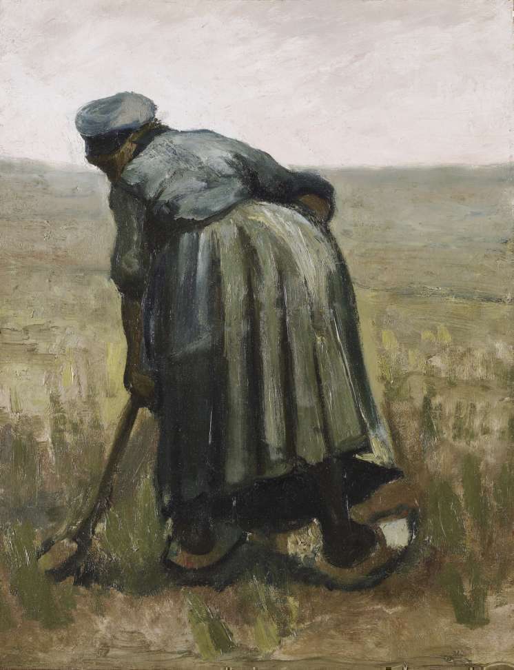 Peasant Woman Digging, or Woman with a Spade, Seen from Behind, 1885