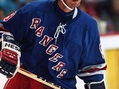 Gretzky with the New York Rangers in 1997