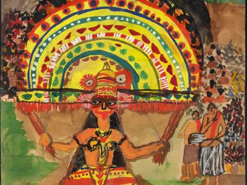 The goddess Theyyam