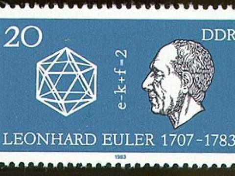Stamp of the former German Democratic Republic honoring Euler on the 200th anniversary of his death.