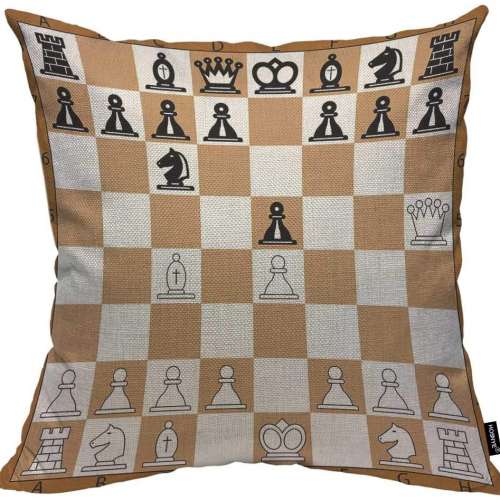 HOSNYE Chessboard Throw Pillow Case