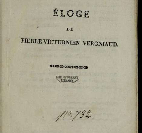Éloge de Pierre-Victurnien Vergniaud.