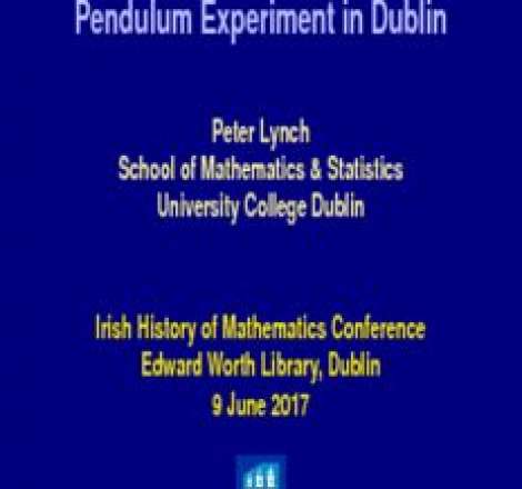 Replication of Léon Foucault's Pendulum Experiment in Dublin