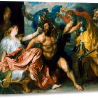 Samson and Delilah by Anthony Van Dyck Canvas Print