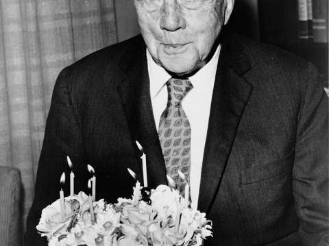 Robert Frost's 85th birthday in 1959