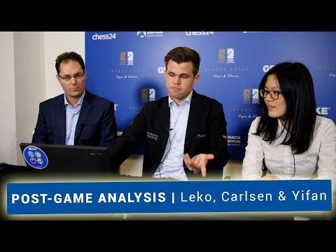 Magnus Carlsen, Hou Yifan & Peter Leko