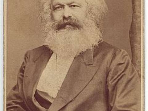 Marx photographed by John Mayall, 1875