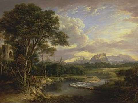 View of the City of Edinburgh by Alexander Nasmyth. Mary spent the winters in Edinburgh and attended Nasmyth's academy.