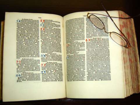 Canons of medicine book from Avicenna, Latin translation located at UT Health of San Antonio