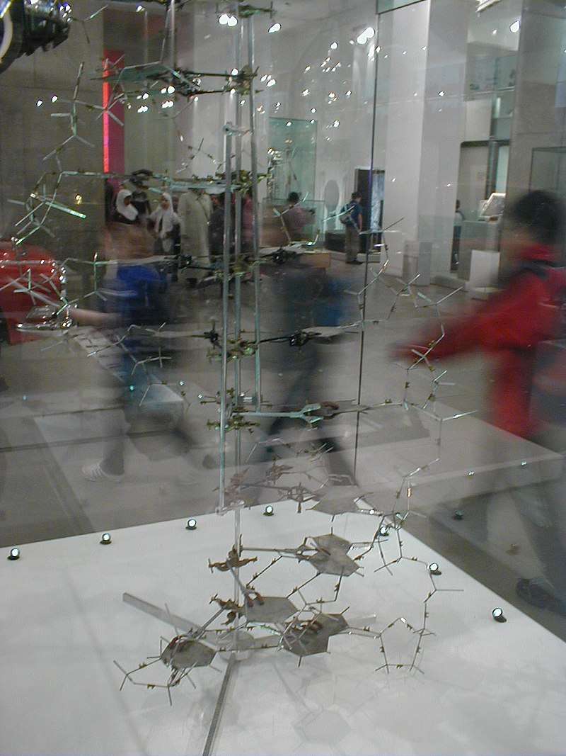 Crick and Watson DNA model built in 1953, was reconstructed largely from its original pieces in 1973 and donated to the National Science Museum in London.
