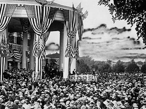 Wilson accepts the Democratic Party nomination, 1916