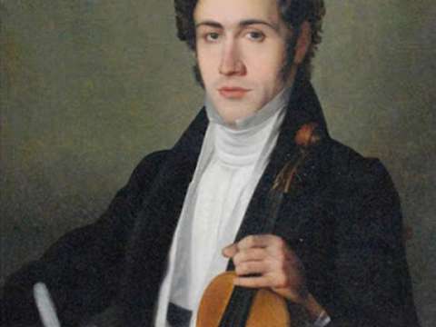 Portrait of young Paganini