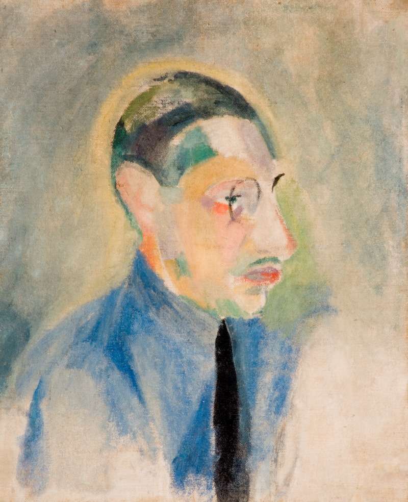 Portrait of Stravinsky (1918) by Robert Delaunay, in the Garman Ryan Collection