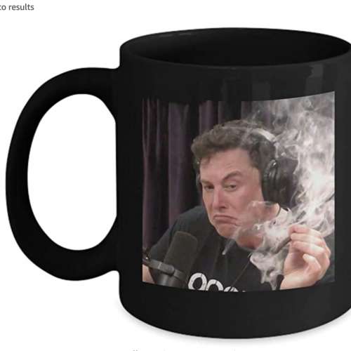 Elon Musk Smoking Weed On Joe Rogan Experience Coffee Mug