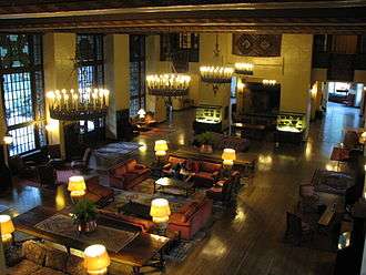 Several of the interiors of Ahwahnee Hotel were used as templates for the sets of the Overlook Hotel.