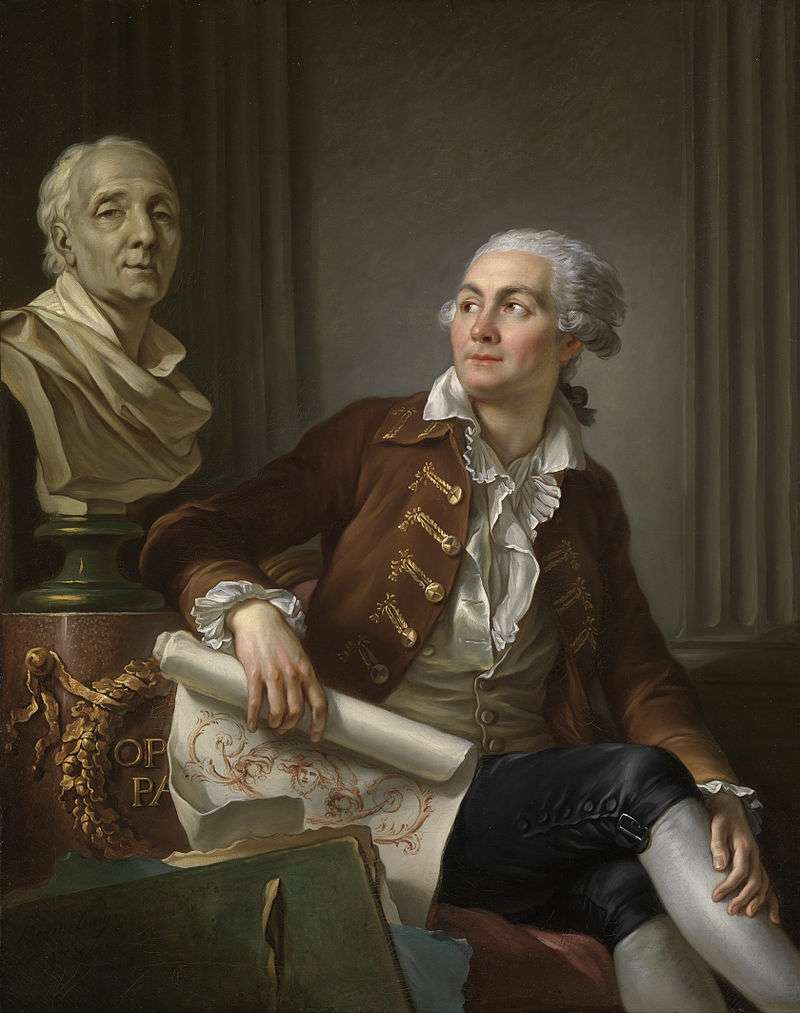 Jean-Simon Berthélemy, Young man admiring Denis Diderot's bust