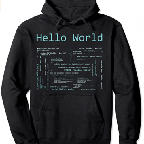 Hello World - Computer Programming Languages Hoodie