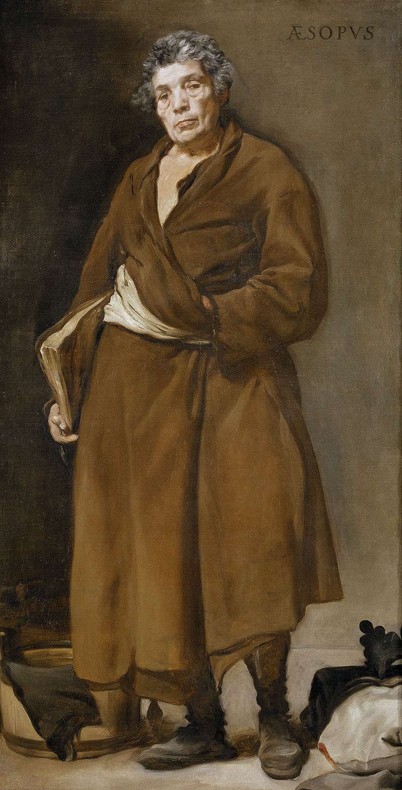 Portrait of Aesop by Velázquez in the Prado.