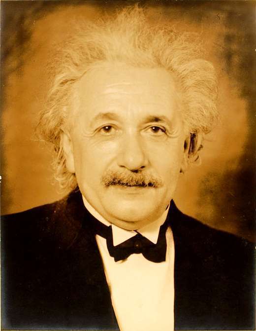 Portrait of Einstein taken in 1935 at Princeton.