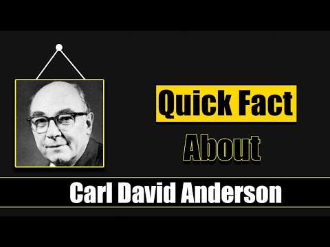 Quick Facts About Carl David Anderson || Famous People Short Bio #37
