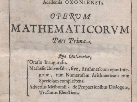 Opera mathematica, 1657