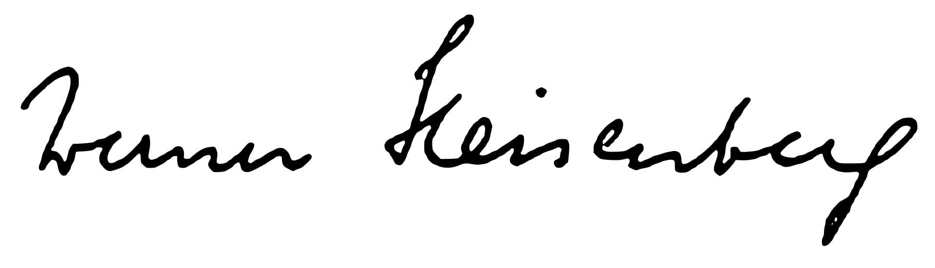Werner Heisenberg Signature