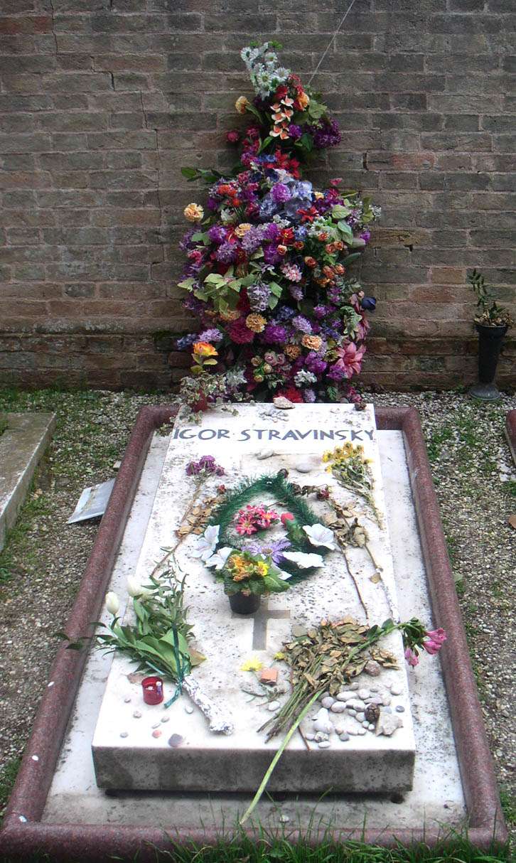 Stravinsky's grave on San Michele Island