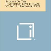 Studies of the Institutum Divi Thomae, V2