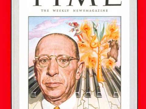 Stravinsky on the cover of Time in 1948