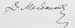 Dmitri Mendeleev Signature
