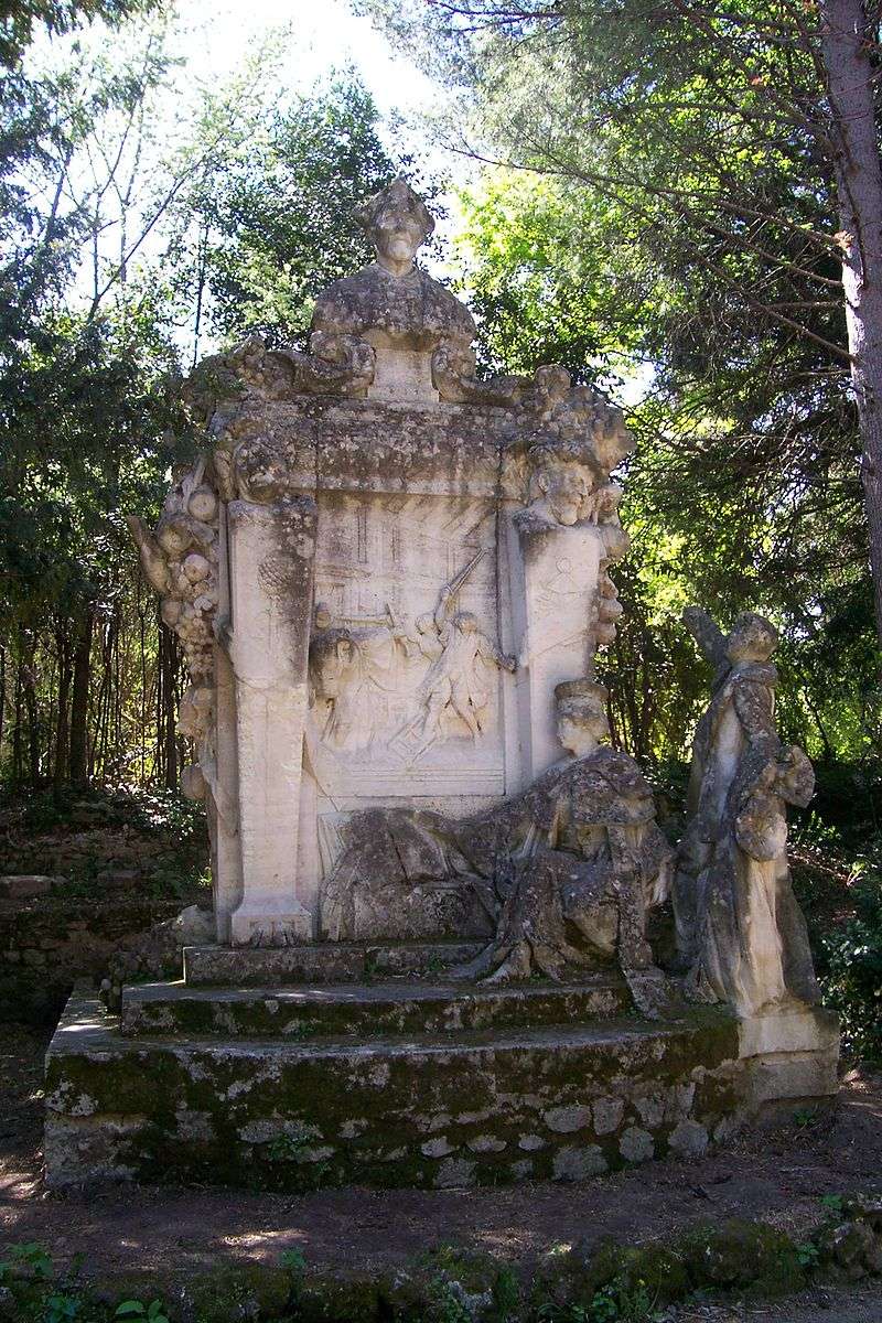 Monument to Rabelais at Montpellier's Jardin des Plantes