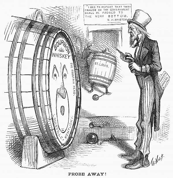 arper's Weekly cartoon on Bristow's Whiskey Ring investigation