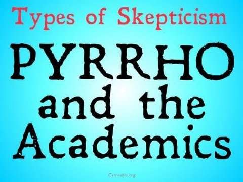 Pyrrho and the Academics (Types of Skepticism)