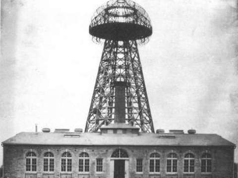 Tesla's Wardenclyffe plant on Long Island in 1904.