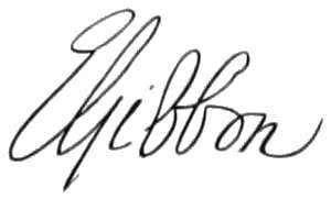 Edward Gibbon Signature